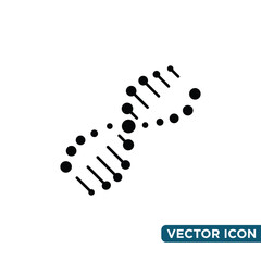 Simple DNA Icon Design Template 