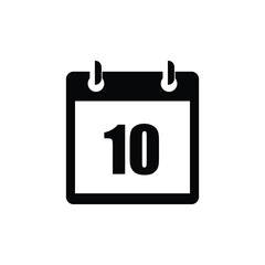 calender icon, 10 calender icon with white background