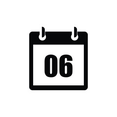 black calendar icon