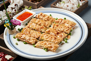 Pan-Fried Shrimp Almond Cookies