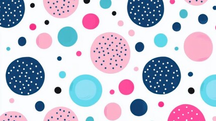 Abstract Colorful Circle Pattern Background