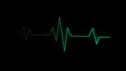 Heart rate monitors electrocardiogram EKG or ECG looping background