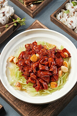 Garlic Braised Pork Intestines