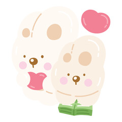 Cute Rabbit with Heart