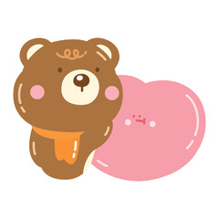 Cute Bear in Love