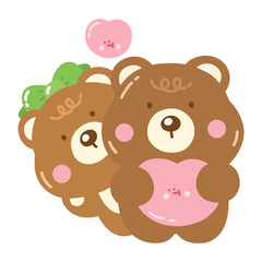 Cute Bear in Love