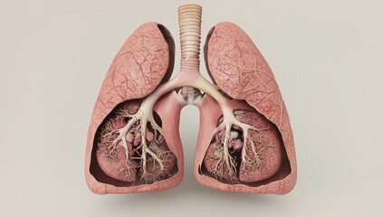 Structural and functional clarity in human lungs anatomy visualization.