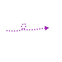 purple dotted line arrow
