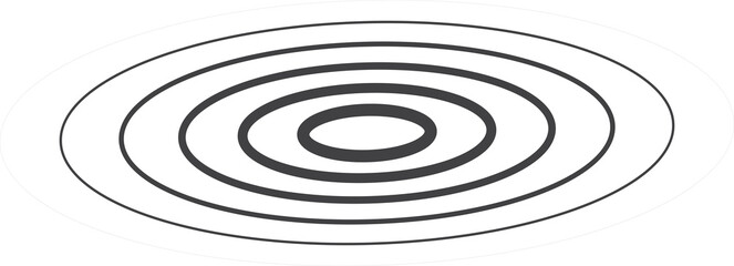 Oval halftone line with blending. Technology design element