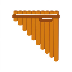 Traditional wooden xylophone displayed in a cultural exhibition in the afternoon light