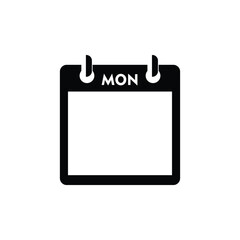 calender icon, monday icon with white background
