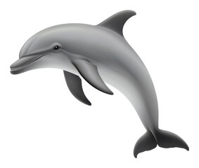 Fototapeta premium Jumping Dolphin Illustration