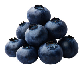Obraz premium Pile Of Blueberries On Transparent Background