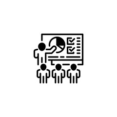 Team Meeting line icon. Universal creative premium symbol. Vector sign icon logo template. Vector illustration