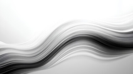 Grainy noise texture with a monochrome marble wave effect, flowing abstractly in black and white, designed for wide website banners, headers, and vintage poster graphics © suldev