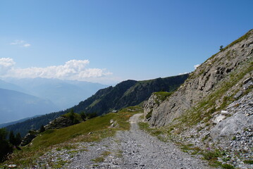 Scenery of Cabane-des-Violettes Trail - Crans-Montana, Switzerland	