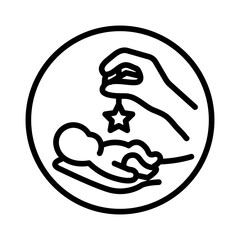 Baby Sitting Service Vector Icon