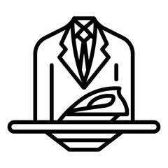 Suit Press Vector Icon