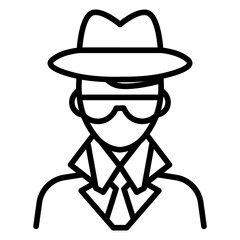 Undercover Agent Vector Icon