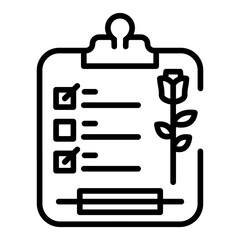 Guest List Vector Icon