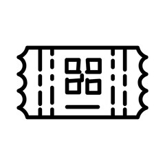 Ticket Stub Vector Icon