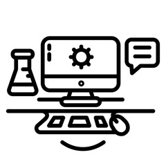 Computer Lab Vector Icon