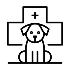 Rescue Dog Vector Icon