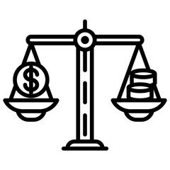 Balance Reconciliation Vector Icon