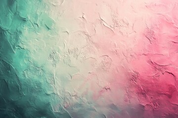 Obraz premium Pastel Green and Pink Gradient Background with a Grainy Texture, Generative AI