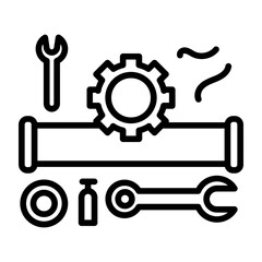 Pipeline Maintenance Icon