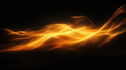 Abstract Fire Waves Elegant Design Glowing Background with Dynamic Motion and Warm Color Palette