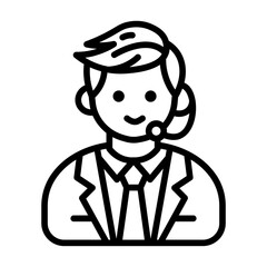 Salon Receptionist Icon