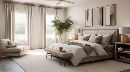Fototapeta premium bedroom house tour