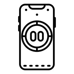 Countdown App Vector Icon
