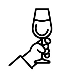 Midnight Toast Vector Icon