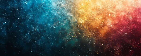 Obraz premium Multicolor Teal Gradient with a Grainy Texture, Generative AI