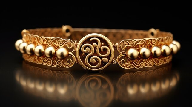 jewelry gold om pattern