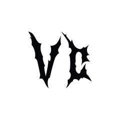 VC monogram logo design letter text name symbol monochrome logotype alphabet character simple logo