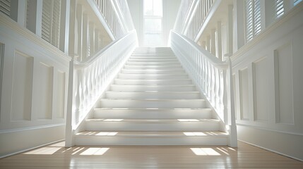 Fototapeta premium bright white wood perspective