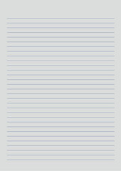 Fototapeta premium Clean simple lined paper, paper, sheet, letter, paper background. Vector. Notebook, writing paper, seamless, page, cloth, chart, school book, paper. graphic, design background. Simple paper. 