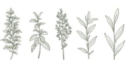 rosemary plants clip art