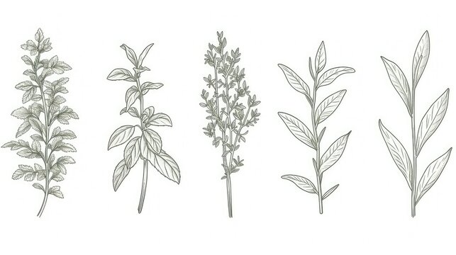 rosemary plants clip art