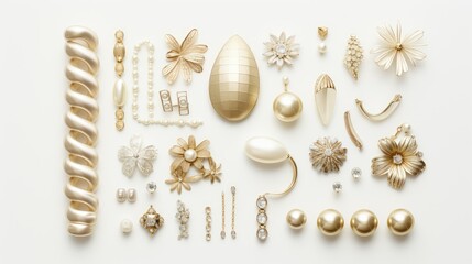 stylish white gold background