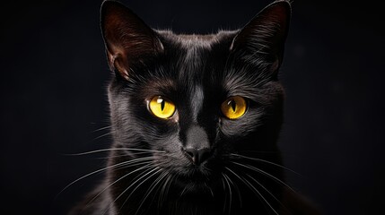 Obraz premium shiny black satin