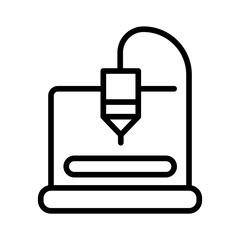 Fototapeta premium 3D Printer Icon