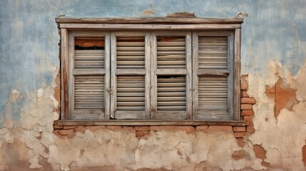 Fototapeta premium paint wood window