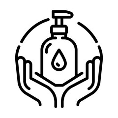 Hand Lotion Vector Icon