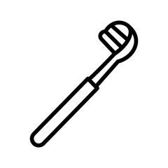 Tongue Cleaner Vector Icon