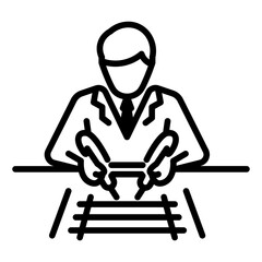 Crime Scene Reconstruction Vector Icon