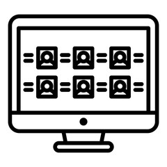 Criminal Database Vector Icon